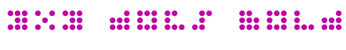 3x3 dots Bold
